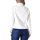 thumbnail image 3 of Chaqueta de botón de manga larga de mezclilla para mujer Inspire Chic, decoración de perlas, XL, blanca, 3 of 5