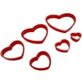 thumbnail image 3 of Billuyoard 6 uds molde de galletas de plástico en forma de corazón Irregular DIY Fondant galleta azúcar artesanía molde cocina pasteles molde para Herramientas y accesorios para hornear Billuyoard JJ9070-00, 3 of 6