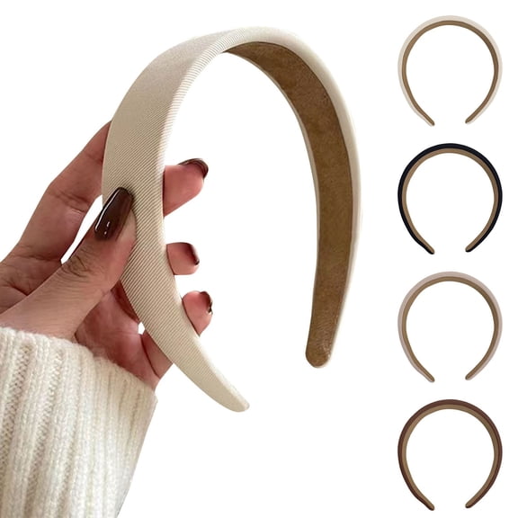 Helii Women's Solid Color Wide Headband Soft Non-Slip Elastic Hairband Versatile Daily Hair Accessory