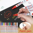 thumbnail image 1 of Rvkxad 12pc Oil-Based Paint Marker Set, 1ml Permanent Ink Pens for Ceramic Tire and Multi-Surface Painting, Paint Pens, Marker Set, 1 of 7