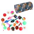 thumbnail image 1 of 21PCS Cat Toy with Bell Ball Crinkle Feather String, Collapsible Cat Tunnel for s, Interactive Kitten Toys Set for Cat Puppy, 1 of 8