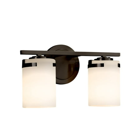 

Justice Design Group Fsn-8452-10-Opal Atlas 2 Light 13-3/4 Wide Bathroom Vanity Light -