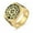 Gold, variant on Mens Stainless Steel Star of David Hexagram Religious Ring Biker Band Jewelry-Silver-9