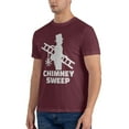 thumbnail image 4 of Chimney Sweep Men'S Basic Short Sleeve T-Shirt Burgundy Medium, 4 of 5