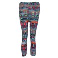 thumbnail image 3 of Pantalones de yoga ajustados de longitud 3/4 con estampado capri para mujer L, 3 of 9
