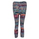 thumbnail image 3 of Pantalones de yoga ajustados de longitud 3/4 con estampado capri para mujer L, 3 of 9