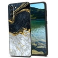 thumbnail image 1 of Compatible with Samsung Galaxy S21 Phone Case, White-Golden-Marble-109-jpg-0-2 Case Men Women, Flexible Silicone Shockproof Case for Samsung Galaxy S21, 1 of 1