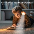 thumbnail image 4 of Fridja Roses Book Light for Reading, USB Rechargeable Flower Lamp, Bendabled Light with 3 Color Modes and Stepless Dimming for Reading at Night, Gifts for Book Lovers, Orange, 4 of 6
