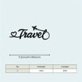 thumbnail image 2 of Vintage Metal Wall Art "Travel" - Elegant Script with Airplane, Black Iron, Weather-Resistant for Indoor & Outdoor, Farmhouse & Minimalist Decor, Ideal Gift for Travel Lover, 2 of 6