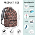 thumbnail image 6 of "Wildflower & Sunflower Pattern Backpack - Stylish School Backpack for Women, Roomy, Water-Resistant, Comfortable for Commuting & Campus", 6 of 6