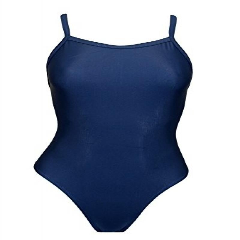 Adoretex Women's Solid Narrow Back Swimsuit, Navy, 36 - Walmart.com