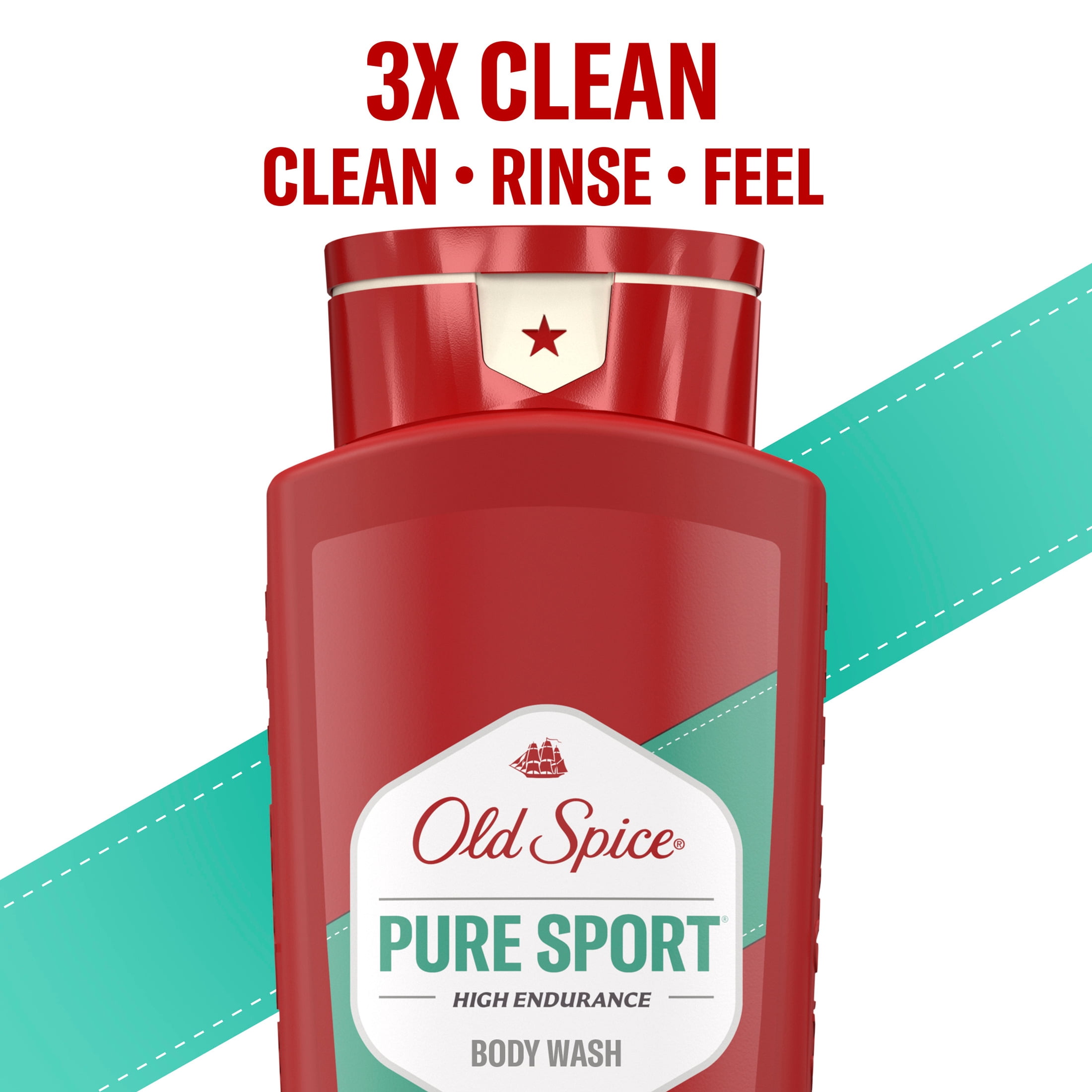 (2 pack) Old Spice Body Wash for Men, Pure Sport, 24/7 Shower Fresh, 24 fl oz