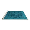 thumbnail image 2 of Ahgly Company Machine Washable Indoor Rectangle Abstract Turquoise Blue Contemporary Area Rugs, 6' x 9', 2 of 4