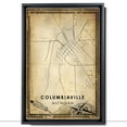 thumbnail image 2 of Columbiaville Vintage Map Prints Canvas, Michigan Map Art Canvas, Canvas, Columbiaville Map City style vintage Canvas , Canvas Wall Art, Street Map Artwork Canvas, 2 of 6
