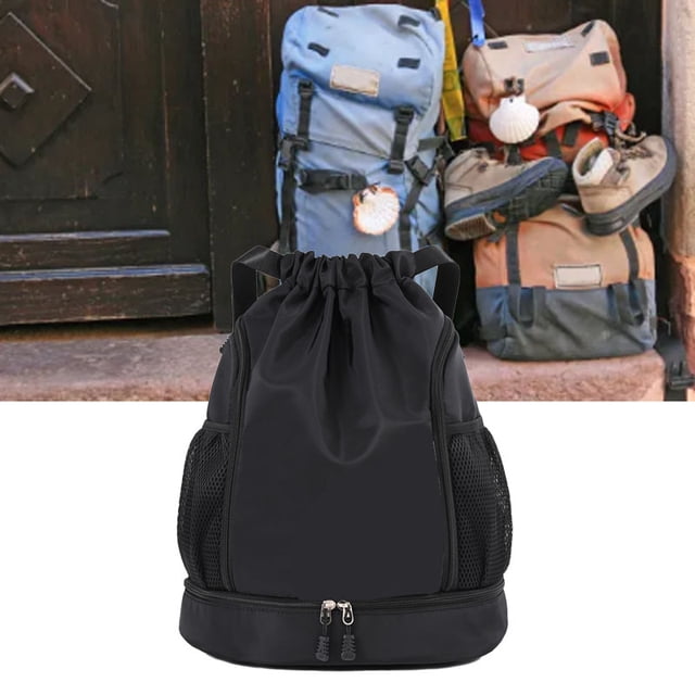 Drawstring Backpack, Gym Sackpack Waterproof for Exercise Grey,Jewel Blue,Dark Blue,Black