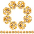 thumbnail image 4 of 90pcs Diy Jewelry Making Beads Spacer Beads Loose Beads Inlaid with Rhinestone, 4 of 9