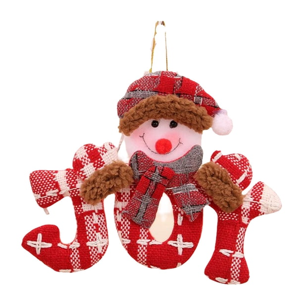Naiovety Colgante de Navidad Fiesta de vacaciones Festival Chimenea de Navidad Árbol de la pared Decoración Hogar Comedor Bar Oficina Adorno Kits de decoración para fiestas Muñeco de nieve