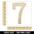 thumbnail image 2 of Number 7 Seven Cute Typewriter Font Wood Shape Unfinished Piece Cutout Craft DIY Projects - 6.25 Inch Size - 1/4 Inch Thick, 2 of 7
