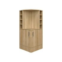 We Have Furniture Hobart Bar Cabinet, Living Room, Light Pine