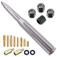 thumbnail image 1 of Antena Engirette Chrome Bullet 50 Cal con tapones para neumáticos, 1 of 7