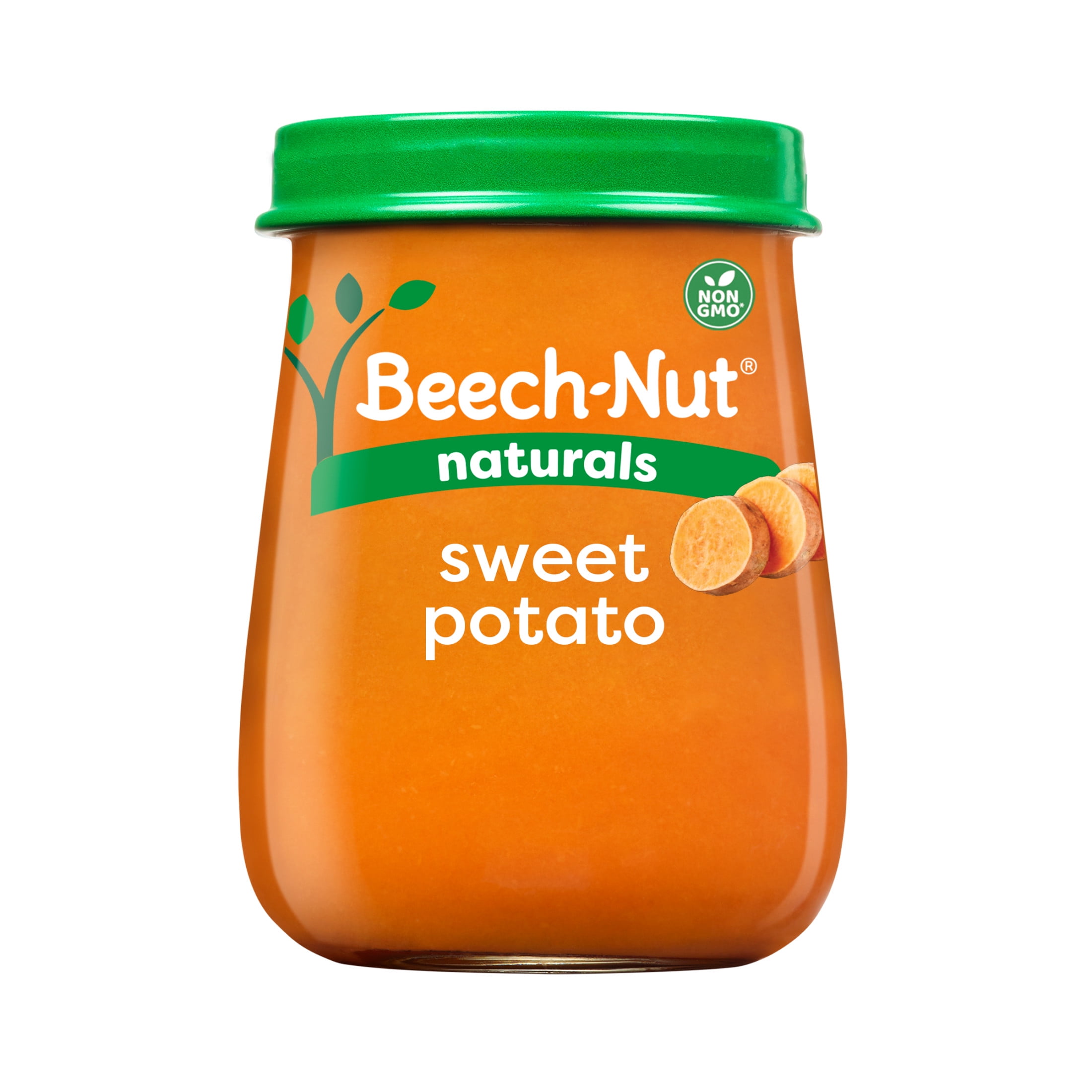 (12 pack) Beech-Nut Naturals Stage 1 Baby Food, Sweet Potato, 4 oz Jar