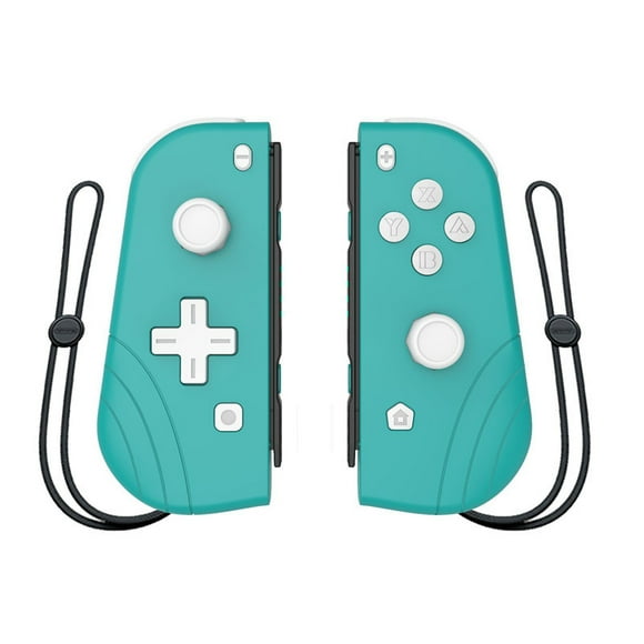 Switch Controllers, Replacement for Joycon Controllers with Grip Dual Shock Wake-Up Plug and Play, (L/R) Controller Compatible for Nintendo Switch/Switch lite(Turquoise)
