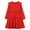 Red, variant on bbymog Dresses for Girls 10-12 Solid Color Fluffy Long Sleeve Layered Dress Girls Clothes Black 12 Years