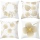 thumbnail image 1 of 4 piezas Taie D'oreiller 45x 45cm (feuilles Dores), Housse De Coussin Canap Moderne Magnifiques Housses Coussins De Voiture Canap Maison Dcor Protecte, 1 of 5