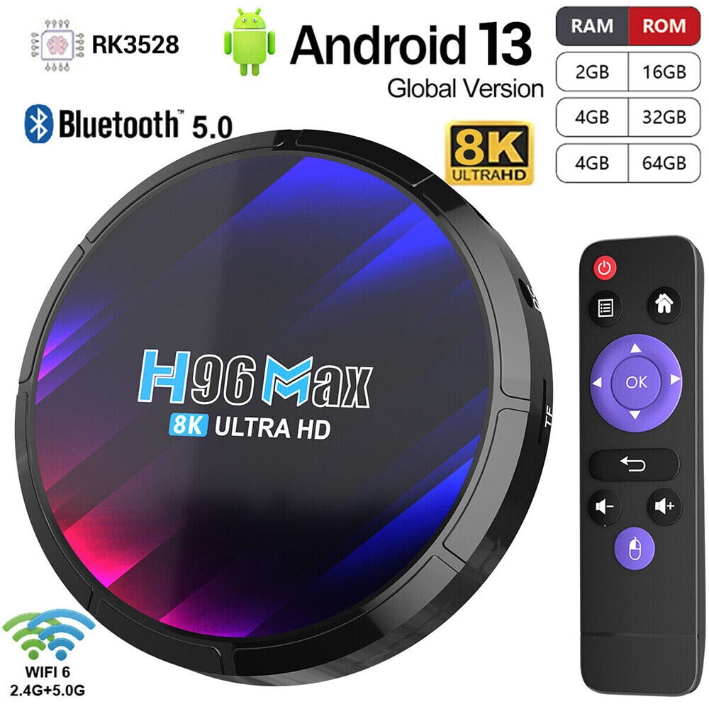 Seamless Media Experience - H96Max Android TV BOX (16-64GB) with 8K Ultra HD Support