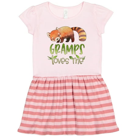 

Inktastic Gramps Loves Me Cute Red Panda Gift Toddler Girl Dress