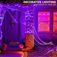 thumbnail image 3 of Luxrite A19 Halloween LED Purple and Orange Light Bulbs 4.5W=60W UL E26 Indoor Outdoor Holiday Lighting 3, 3 of 5