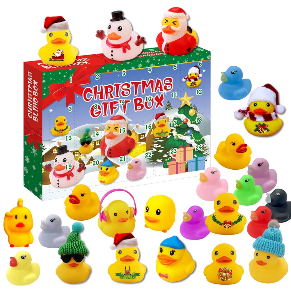 24 Rubber Ducks Advent Calendar 2022 Christmas, Christmas Party Gifts