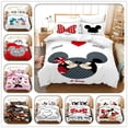 thumbnail image 2 of Black and White Disney Mickey Mouse Bedding Set Couples Minnie Mouse Bed Comforters Cover Set King Duvet Cover with Pillowcase228x228cm 3pcs Gao Jinjia LED, 2 of 2