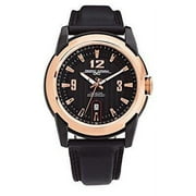 Jorg Gray JG9400-23 Round Watch with Black Calf Leather Strap with Steel Buckle