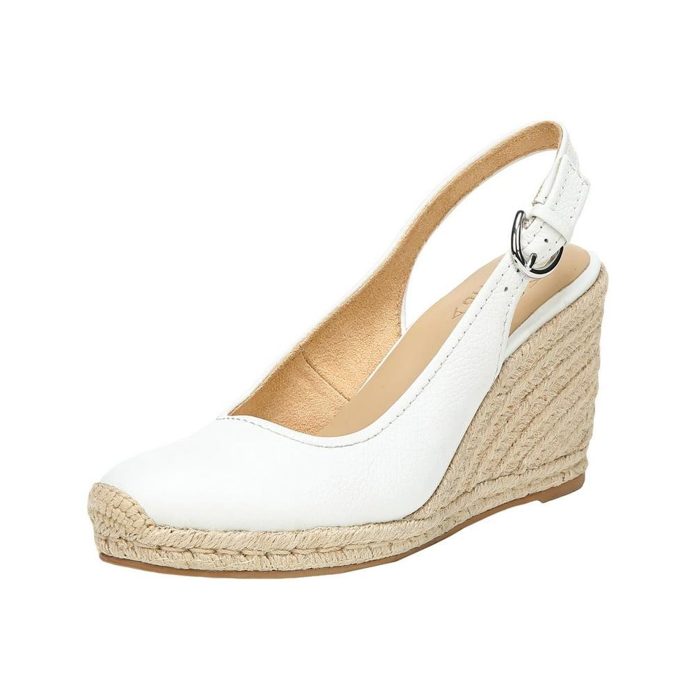 Naturalizer - Naturalizer Womens Pearl Leather Espdrilles Wedge Sandals ...