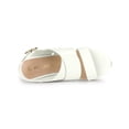 thumbnail image 4 of BLISSFUL STEP Women's Sandals Platform Heels Ankle Strap Wedges Sandals White 7, 4 of 8