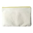 thumbnail image 2 of Blank Canvas Bag Zipper Pouch Makeup Bags Multi-Purpose Canvas Pencil Pouch with Sturdy Zipper for Makeup Cosmetic Toiletry Sch ool Stationary Storage Yellow 1Pcs, 2 of 4