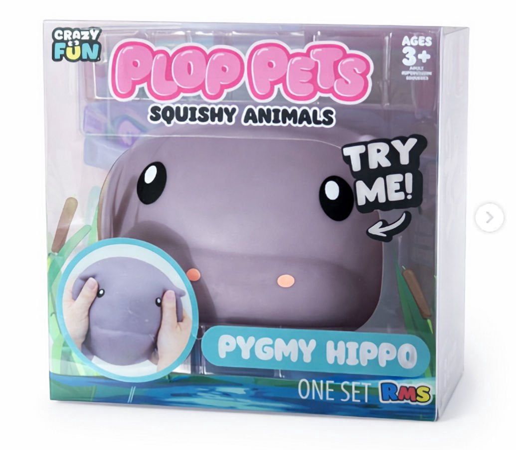 Plop Pets Squishy Pygmy Hippo