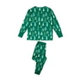 thumbnail image 4 of Seyurigaoka Family Matching Christmas Pajamas Outfit Christmas Print Long-Sleeved Tops + Trousers, 4 of 9