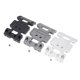 thumbnail image 4 of RC Chassis! RC Baffle Repuestos de automóviles robusteos Placa de fondo simple para reemplazar el accesorio de los motores para 1/10 90021 90027 90028 SCX10 Silver Inevent FN001650-02, 4 of 7