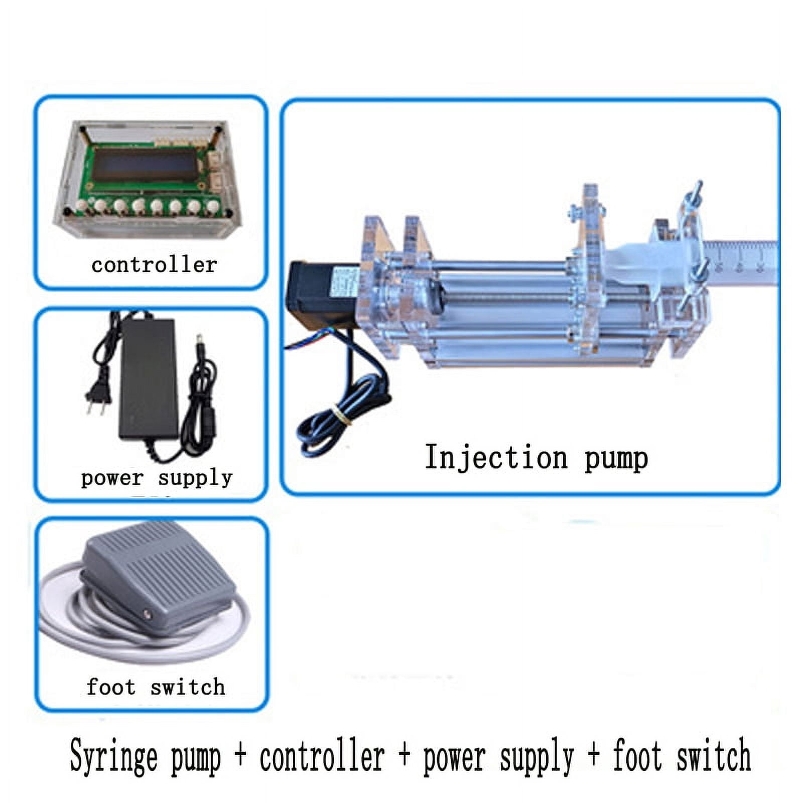Precision Benchtop Syringe Pump Lab Micro Pump Syringe Propeller Glue Dispenser Sampling Pump with Latest Controller ,Durable Design