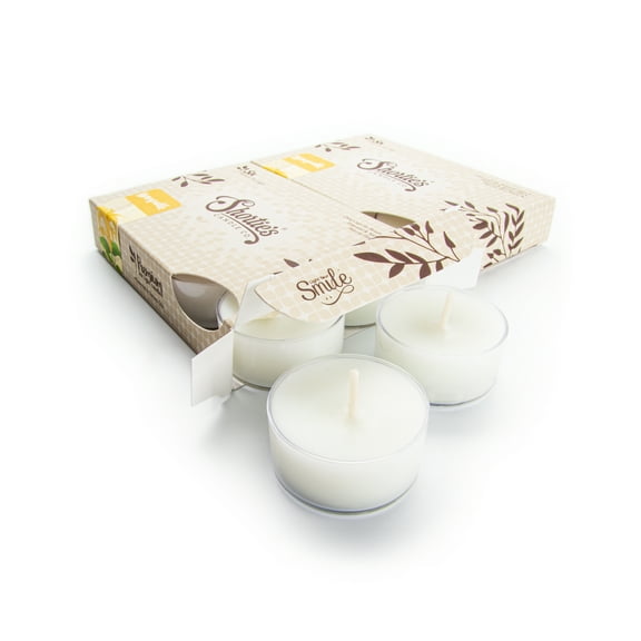 Pure Honeysuckle Tealight Candles Multi Pack - 12 White Premium Scented Tea Lights - Essential & Natural Oils - Shortie's Candle Company