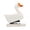 White Goose Shape, variant on Desktop Stapler Wooden Animal Stapler Manual Stapler Basswood Material for Students Classroom Office Decor