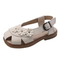 thumbnail image 4 of oqasdz Girls Sandals for Children Flat Espadrilles Lightweight Beach Play Shoes with Comfortable Sole Versatile Casual Outdoor, 4 of 4