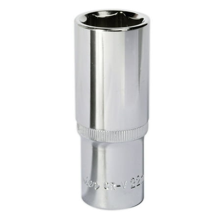 

Sealey Sp1222D Walldrive Socket 22Mm Deep 1/2Sq Drive Fully Polished