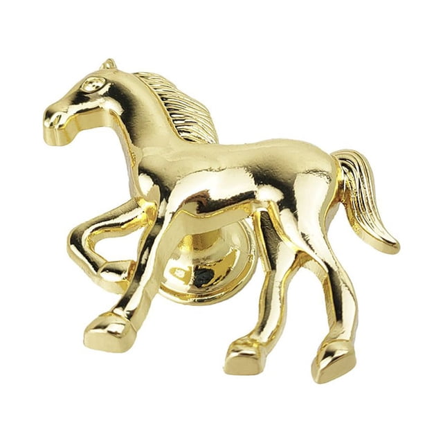 Poignées de Meubles en Alliage de Zinc en Forme de Cheval pour Enfants Or