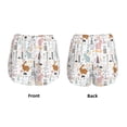 thumbnail image 3 of KLL Fall Rabbit Pattern Shorts Women,Athletic Shorts High Waisted Running Shorts Pocket Sporty Short Gym Elastic Workout Shorts-Medium, 3 of 7