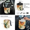thumbnail image 4 of Yuyamidu 12 PCS Hummingbird Car Front Seat Protector Sunflower Steering Wheel Cover Seatbelt Pads Center Console Cover Trash Bin Air Vent Bag Rearview Mirror Cover Cup Holders Wrist Key Chain, 4 of 6