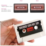 Personal Company Studio Logo Retro Audio Tape Cassette USB 2.0 Flash Drive (No LOGO Black, 64GB*10PACK)