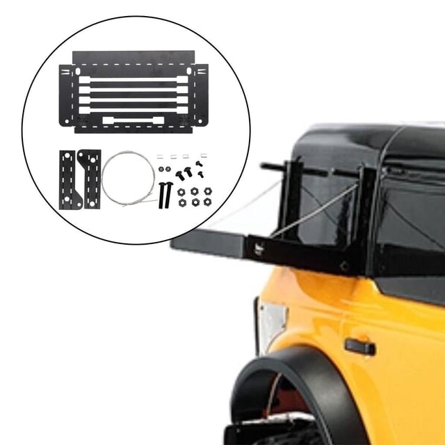 Accesorios plegables de s piezas de repuesto de caja de herramientas de de ventana del coche RC 4 Reempzar s piezas de actu Negro Baoblaze red de ventana rc